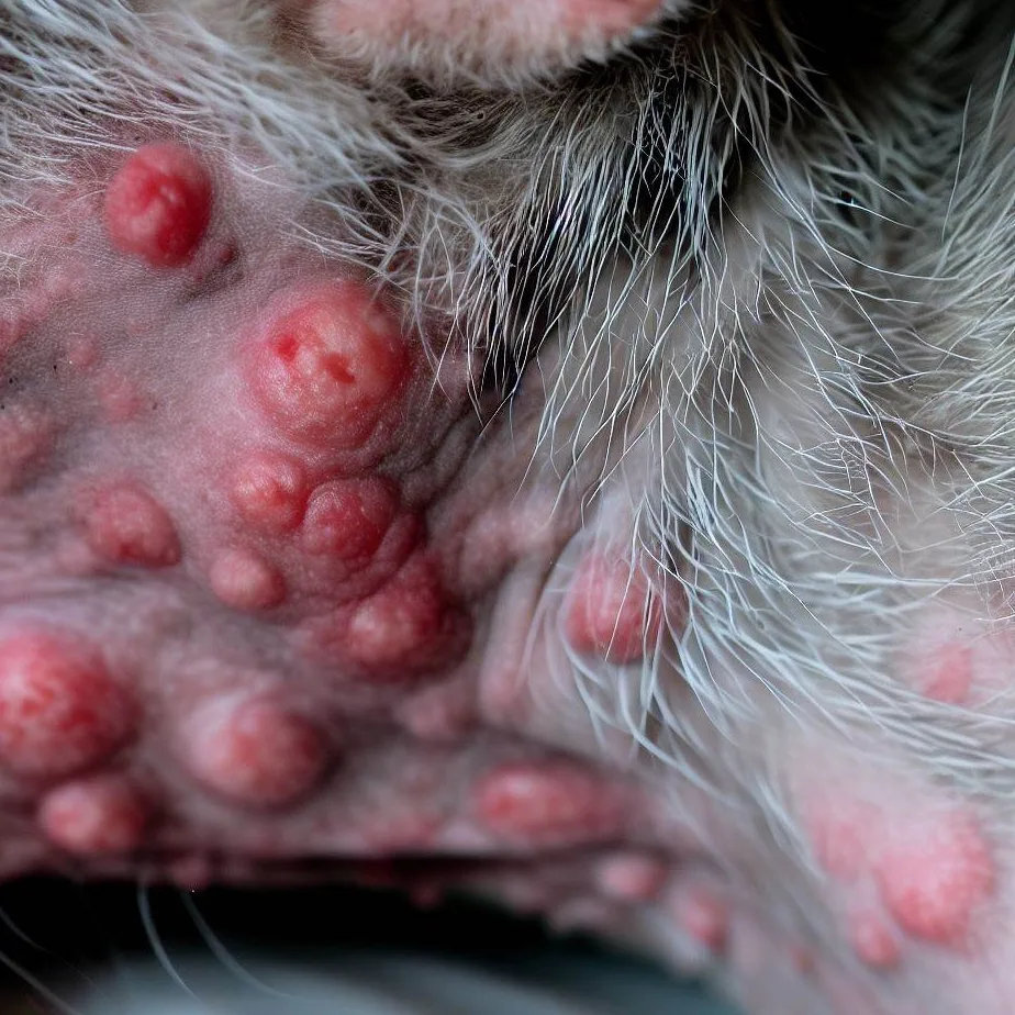 Choroby skóry u kotów